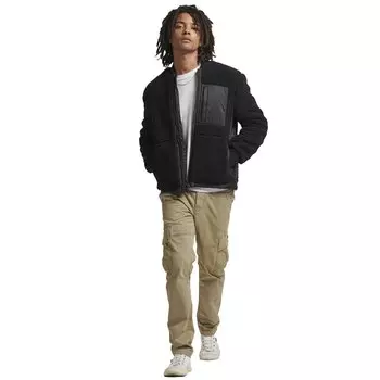 Куртка Superdry Vintage Sherpa Zip Thru, коричневый