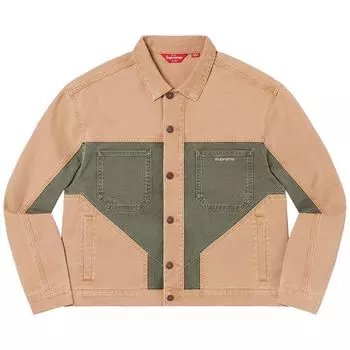 Куртка Supreme 2-Tone Paneled Denim Jacket 'Brown', коричневый