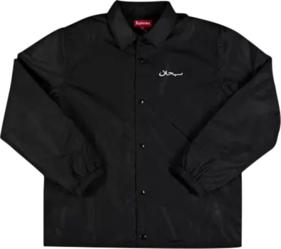 Куртка Supreme Arabic Coaches Jacket 'Black', черный
