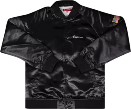 Куртка Supreme Betty Boop Satin Club Jacket 'Black', черный