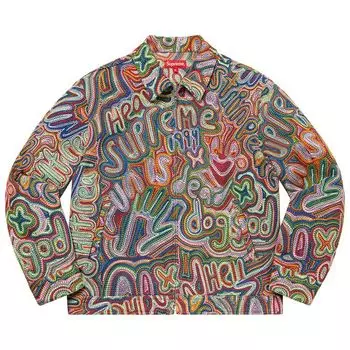 Куртка Supreme Chainstitch Denim Jacket 'Multicolor', разноцветный