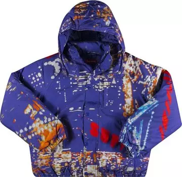 Куртка Supreme City Lights Puffy Jacket 'Purple', фиолетовый