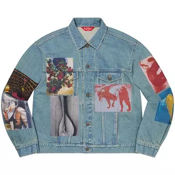 Куртка Supreme Daid Moriyama Denim Trucker Jacket, синий