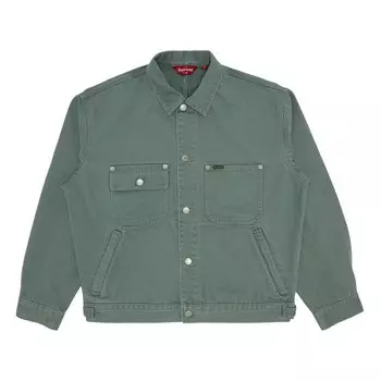 Куртка Supreme Denim Chore Trucker Jacket, зеленый