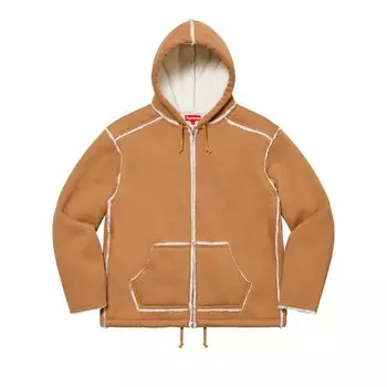 Куртка Supreme Faux Shearling Hooded Jacket Tan, желто-коричневый