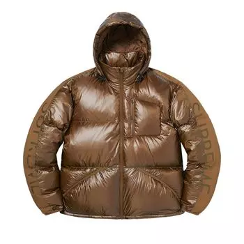 Куртка Supreme Featherweight Down Jacket 'Brown', коричневый