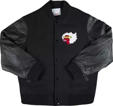 Куртка Supreme Gonz Ramm Varsity Jacket 'Black', черный