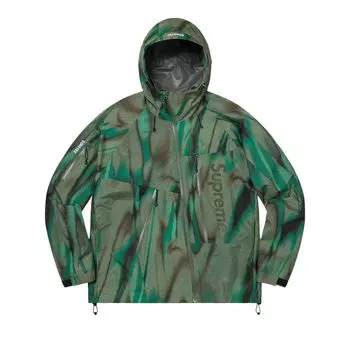 Куртка Supreme GORE-TEX Paclite Shell Jacket 'Olive Swirl', зеленый