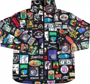 Куртка Supreme GORE-TEX Stickers Shell Jacket 'Black', черный