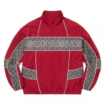 Куртка Supreme Jacquard Panel Track Jacket 'Red', красный