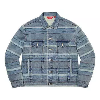 Куртка Supreme Layered Denim Trucker Jacket 'Teal'