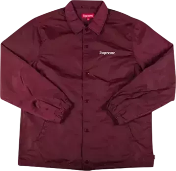 Куртка Supreme Nan Goldin - Misty & Jimmy Coaches Jacket 'Burgundy', красный