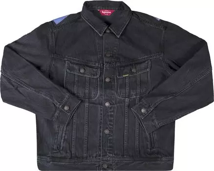 Куртка Supreme New York Painted Trucker Jacket 'Black', черный