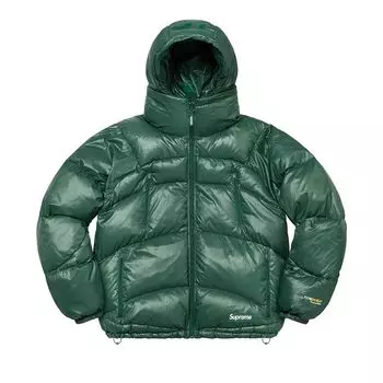 Куртка Supreme Reversible Featherweight Down Puffer Jacket 'Olive', зеленый