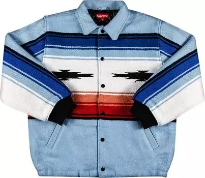 Куртка Supreme Tlaxcala Blanket Jacket 'Light Blue', синий