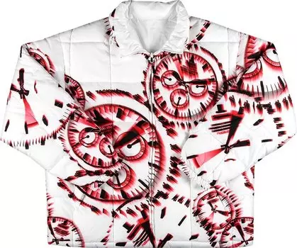 Куртка Supreme Watches Reversible Puffy Jacket 'White', белый