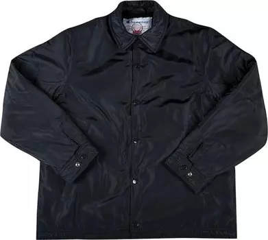 Куртка Supreme x Champion Label Coaches Jacket 'Black', черный