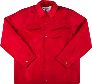 Куртка Supreme x Champion Label Coaches Jacket 'Red', красный