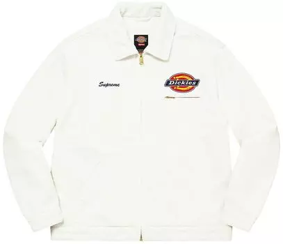 Куртка Supreme x Dickies Corduroy Work Jacket 'White', белый