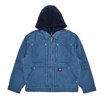 Куртка Supreme x Dickies Hooded Work Jacket Light Blue, синий