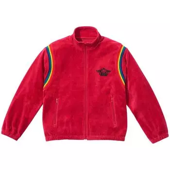 Куртка Supreme x Hysteric Glamour Velour Track Jacket 'Dusty Red', красный