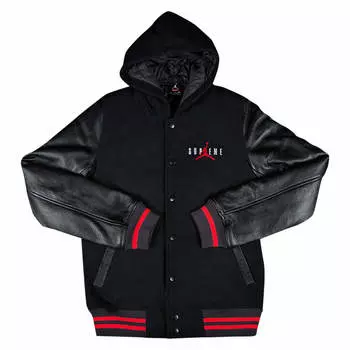 Куртка Supreme x Jordan Hooded Varsity, черный