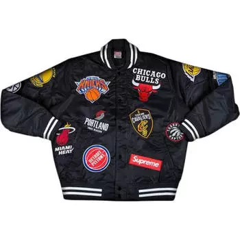 Куртка Supreme x Nike x NBA Teams Warm Up Denim, черный