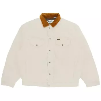 Куртка Supreme x Schott Canvas Down Trucker Jacket, кремовый