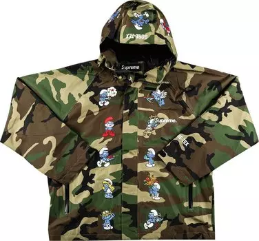 Куртка Supreme x Smurfs GORE-TEX Shell Jacket 'Woodland Camo', разноцветный
