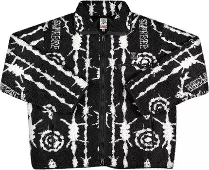 Куртка Supreme x SOUTH2 WEST8 Fleece Jacket 'Black', черный