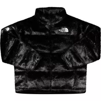 Куртка Supreme x The North Face Faux Fur Nuptse, черный