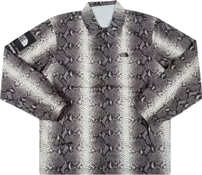 Куртка Supreme x The North Face Snakeskin Taped Seam Coaches Jacket 'Black', черный