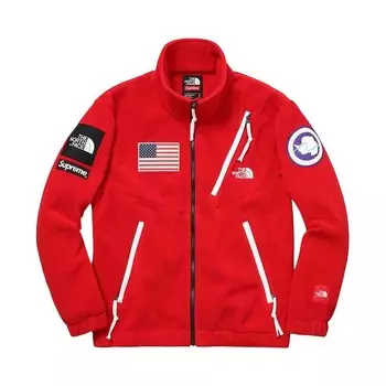 Куртка Supreme x The North Face Trans Antarctica Expedition Fleece Jacket Red, красный