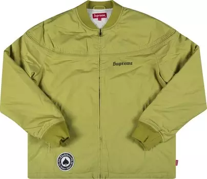 Куртка Supreme x Thrasher Poplin Crew Jacket 'Green', зеленый