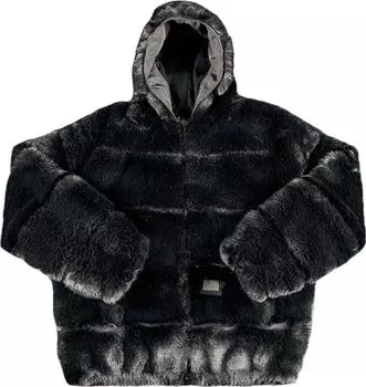 Куртка Supreme x WTAPS Faux Fur Hooded Jacket 'Black', черный
