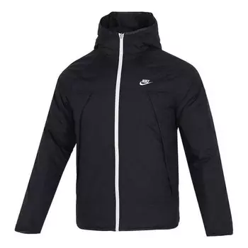 Куртка sw therma-fit legacy waterproof reversible stay warm hooded padded jacket black Nike, черный