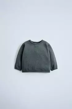 Куртка-свитер 2 в 1 из хлопка и шелка ZARA, антрацитово-серый