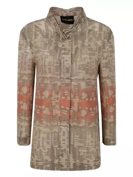 Куртка свободного кроя Giorgio Armani, нейтральный