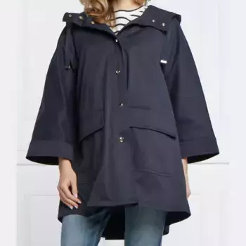 Куртка свободного кроя из фелюги Marella, синий