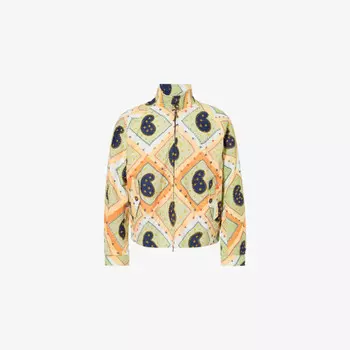 Куртка свободного кроя из хлопка Kartik research x baracuta с контрастными вставками Kartik Research, мультиколор