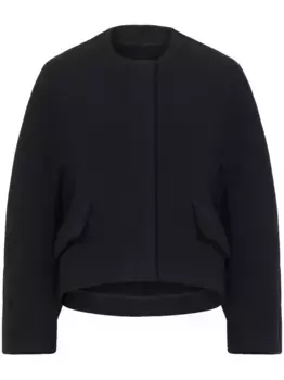 Куртка свободного кроя из шерсти мельтона Proenza Schouler, черный