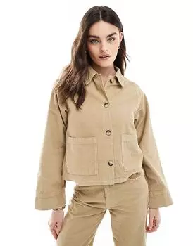 Куртка свободного кроя с карманами в камне ASOS DESIGN