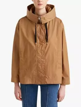 Куртка свободного покроя с капюшоном Benetton, цвет Light Brown