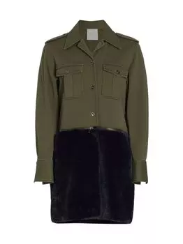 Куртка Sylvia In Love из искусственного меха TWP, оливковый