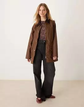 Куртка Tain Wax в цвете кора/приглушенный Barbour