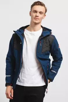 Куртка Tarknight с капюшоном и регулируемыми манжетами Geographical Norway, черный
