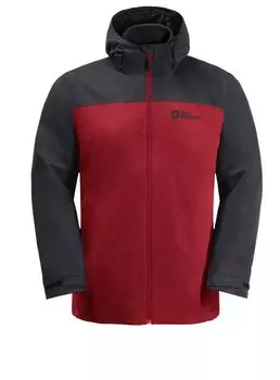 Куртка Taubenberg 3в1 для активного отдыха Jack Wolfskin, красный