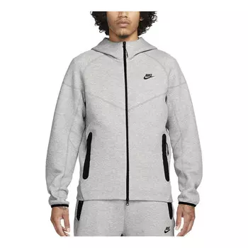 Куртка tech fleece windrunner hooded jacket 'grey' Nike, серый