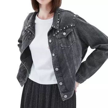 Куртка Teddy Smith Blumindale Stud Denim, черный