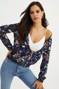 Куртка - Темно-синий - Классический крой Cool & Sexy